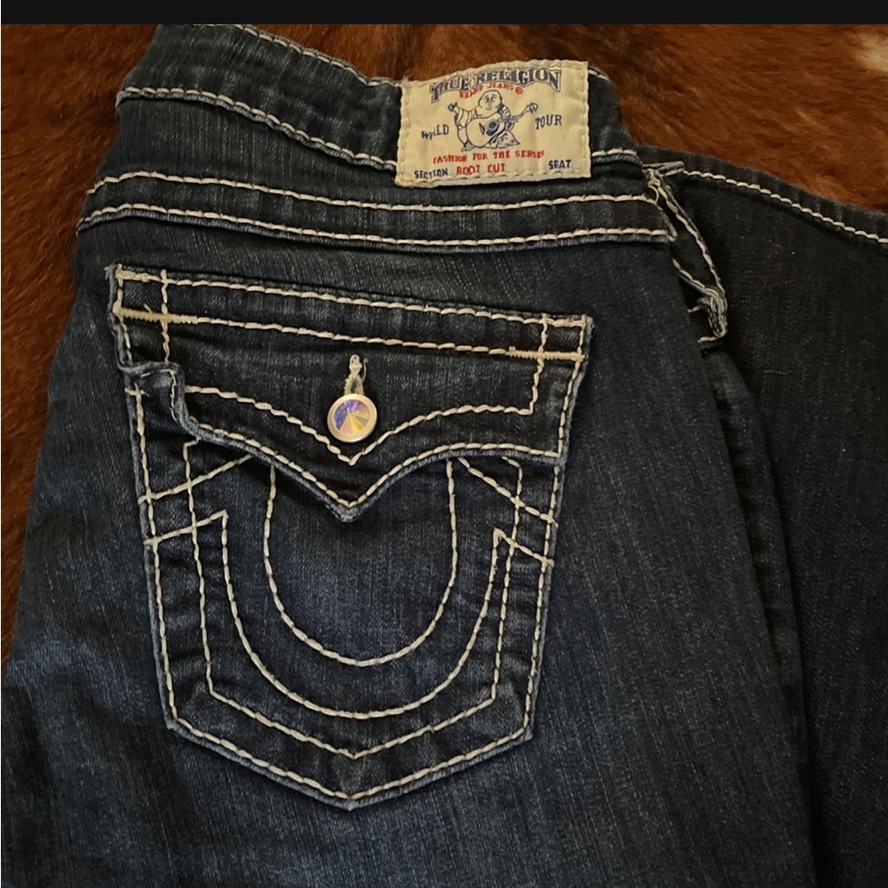 True Religion Denim Jeans size 31 crystals